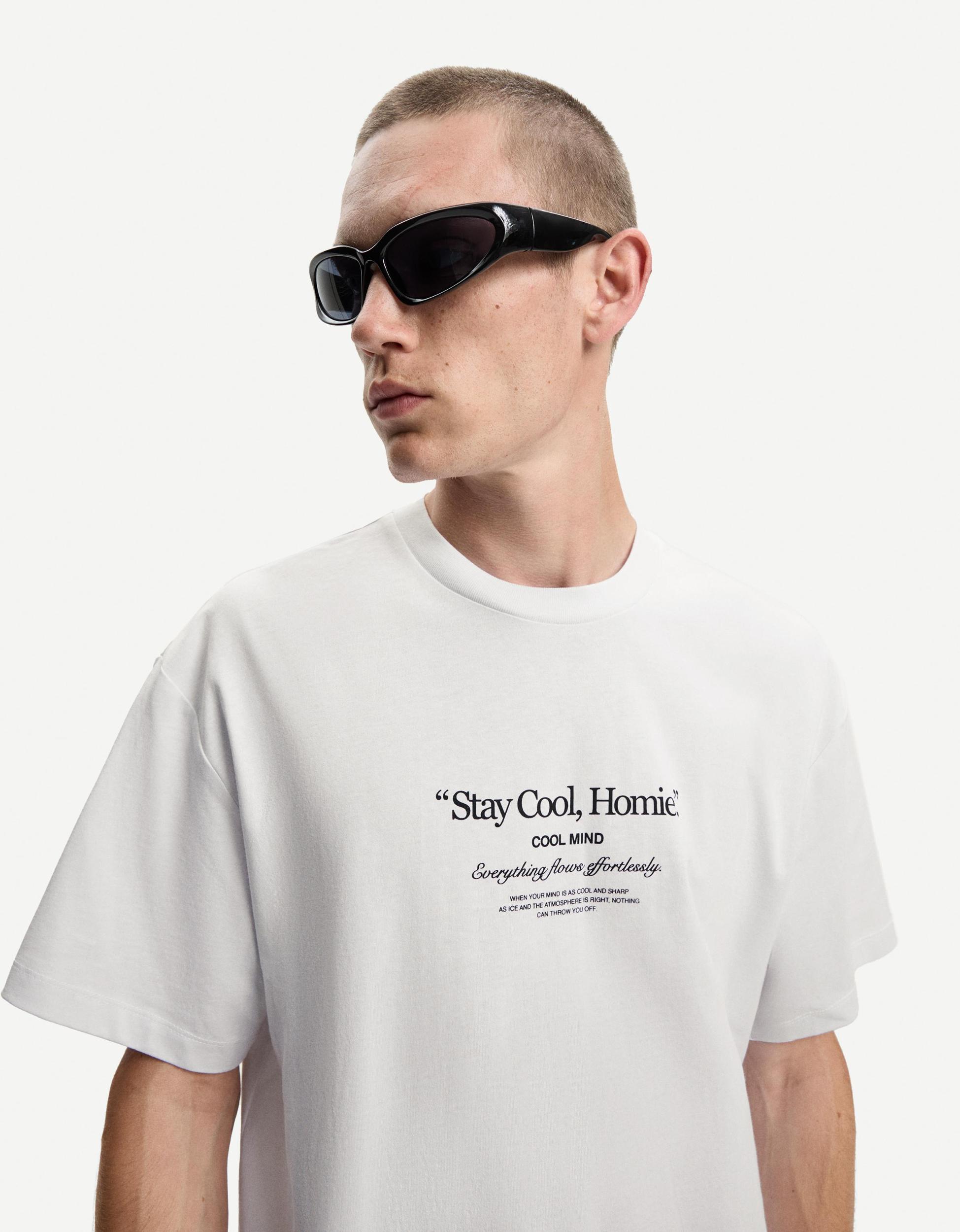 Printed short sleeve oversize T-shirt Product Image