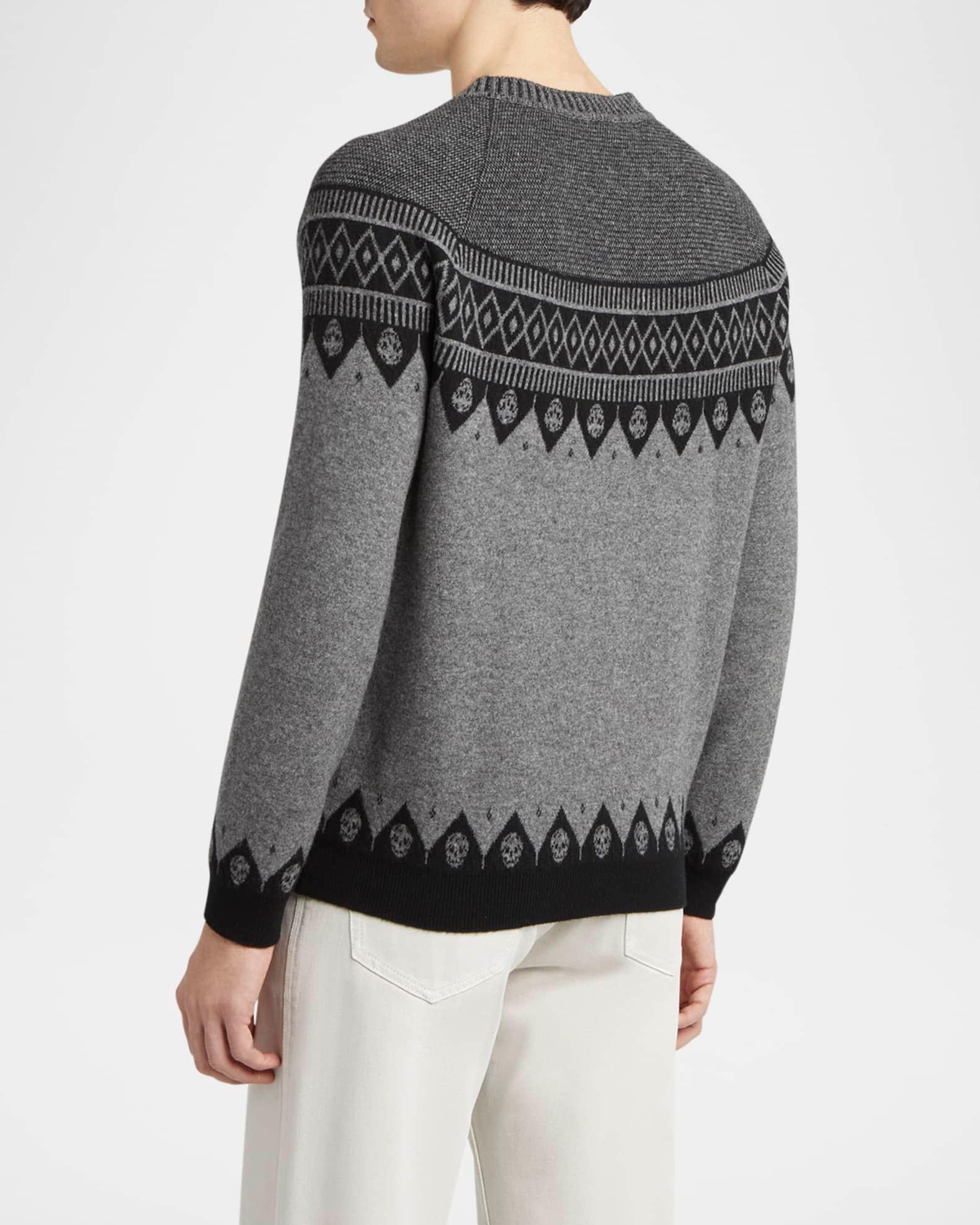 Men's Skull Fair Isle Sweater  Product Image