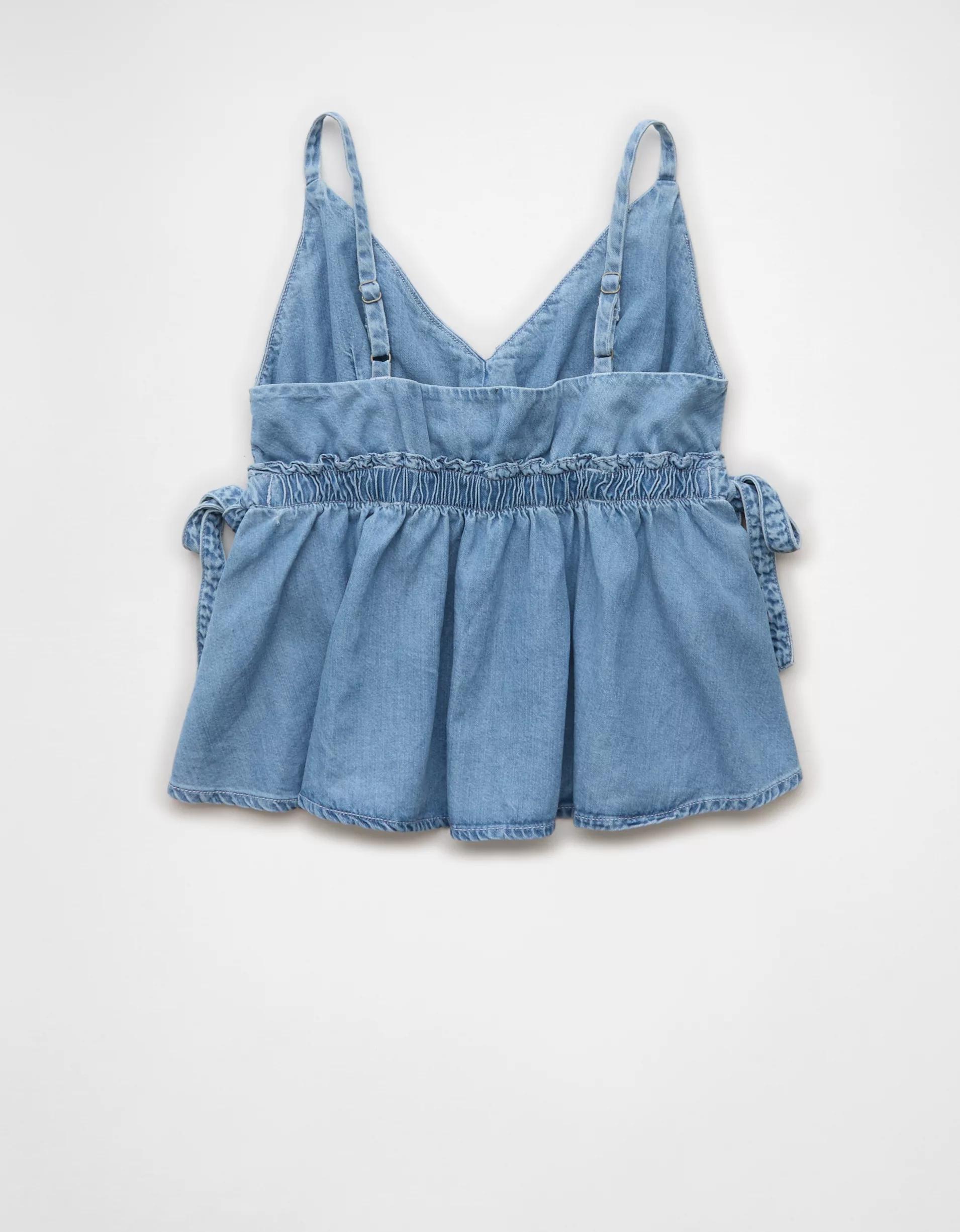 AE Denim Babydoll Tank Top Product Image
