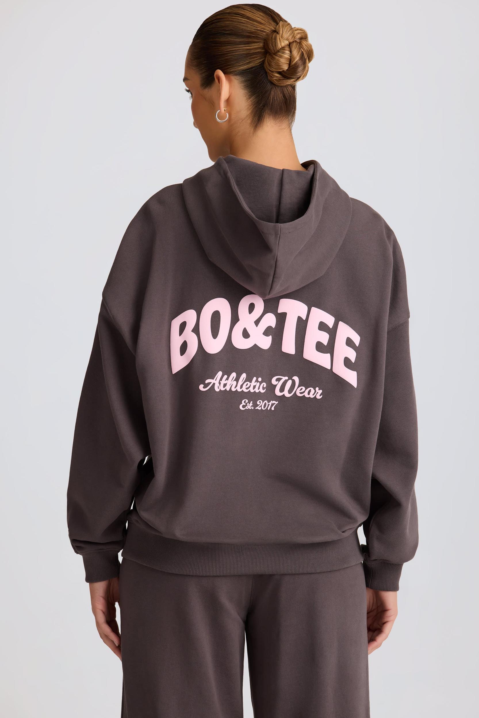 Oversized Hoodie in Charcoal Grey Product Image