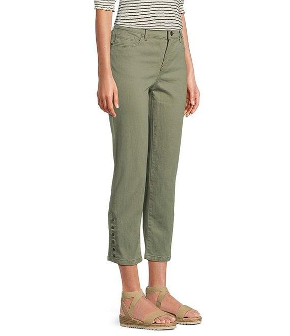 Code Bleu Chelsea Stretch Denim High Rise Capri Jeans Product Image