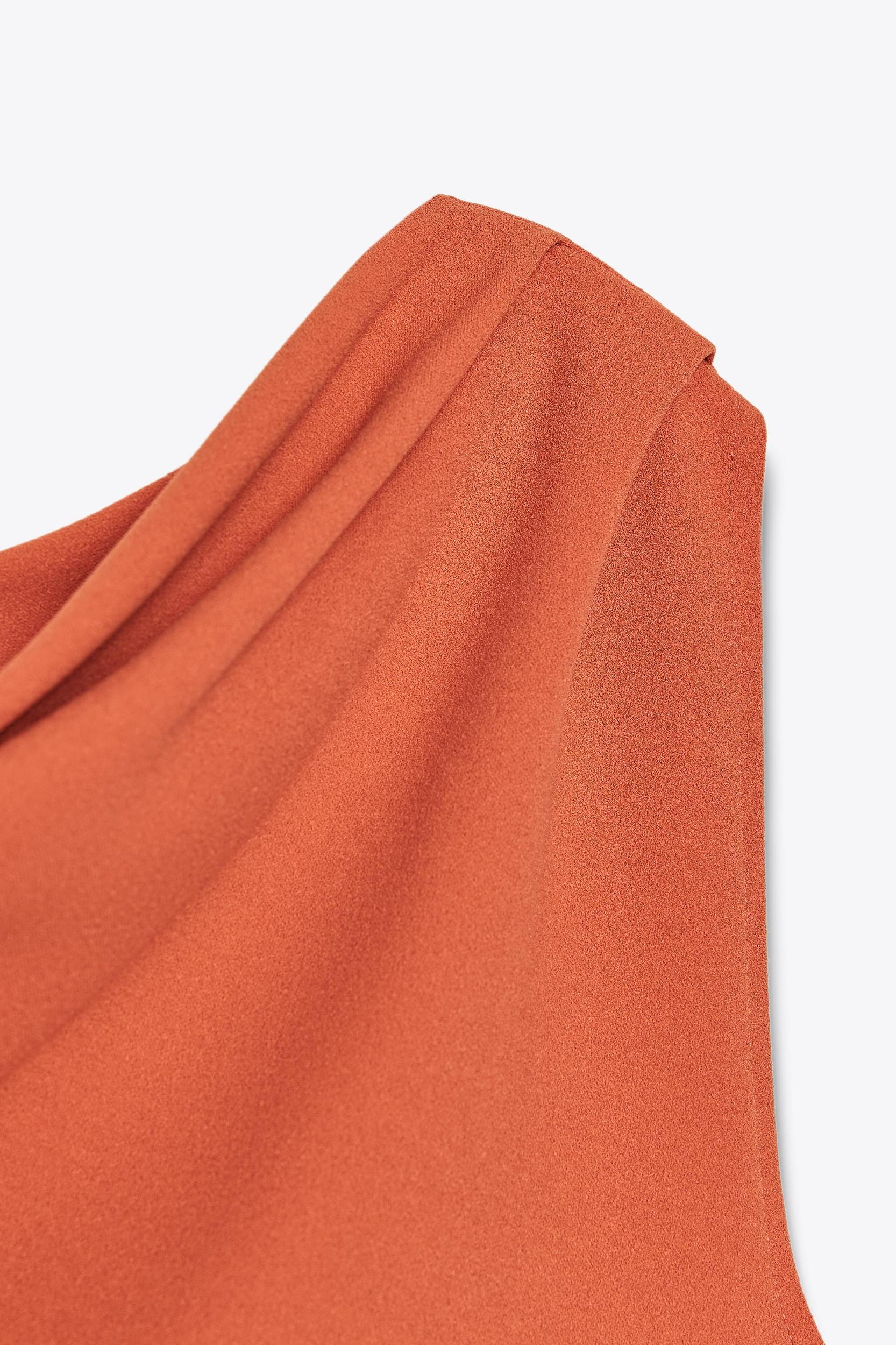 DRAPED MIDI DRESS Product Image