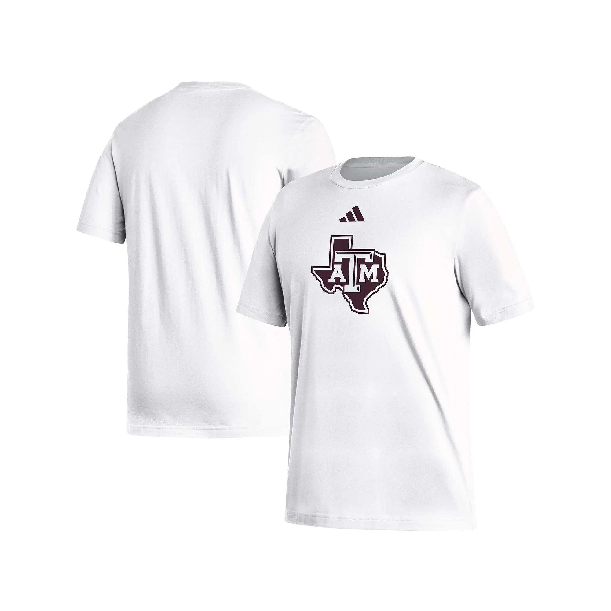 Men's adidas White Texas A&M Aggies Logo Fresh T-Shirt, Size: 2XL Product Image