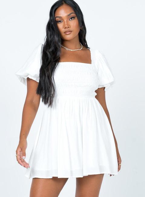 Dani Mini Dress White Product Image