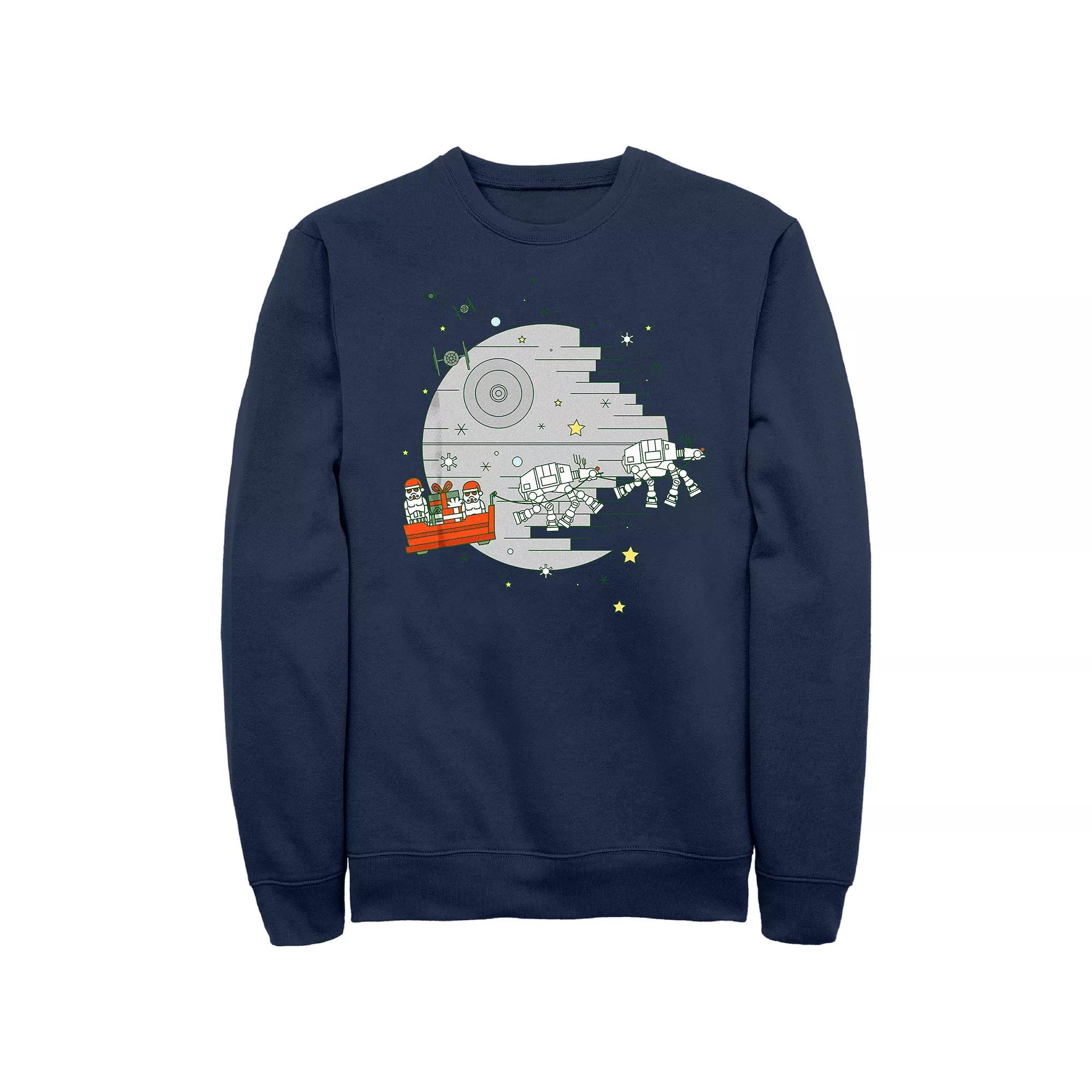 Men's Star Wars Christmas Storm Troopers Sleigh Ride Graphic Fleece,  Product Image