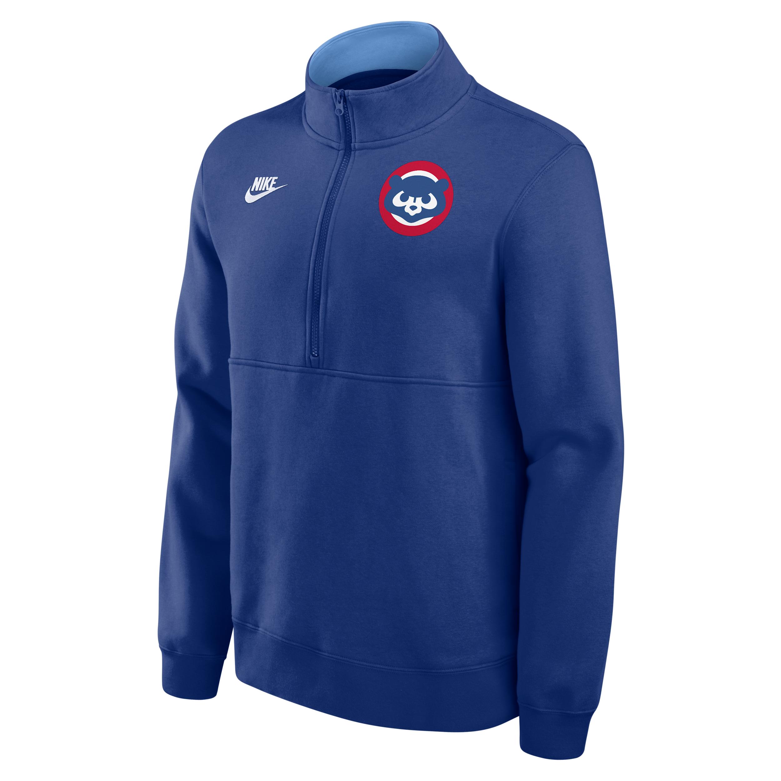 Chicago Cubs Cooperstown Nike Men's MLB 1/2-Zip Crew Product Image