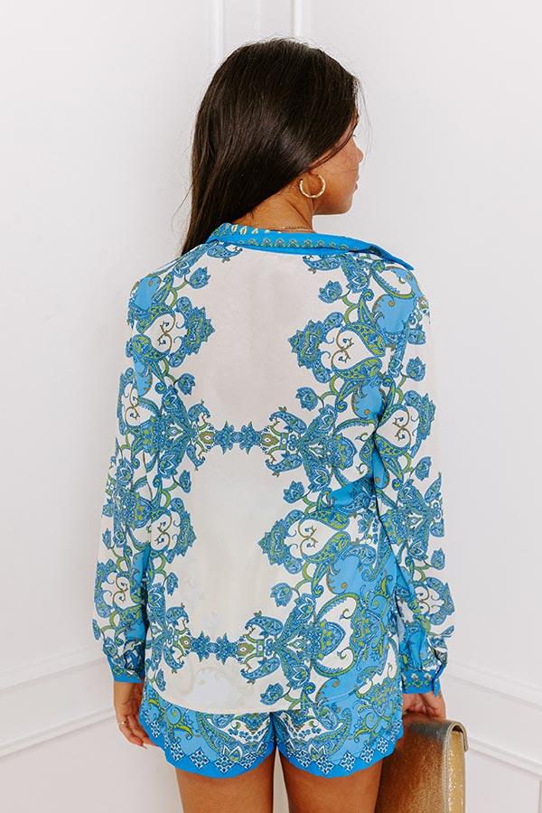 Milan Bound High Waist Paisley Shorts Product Image