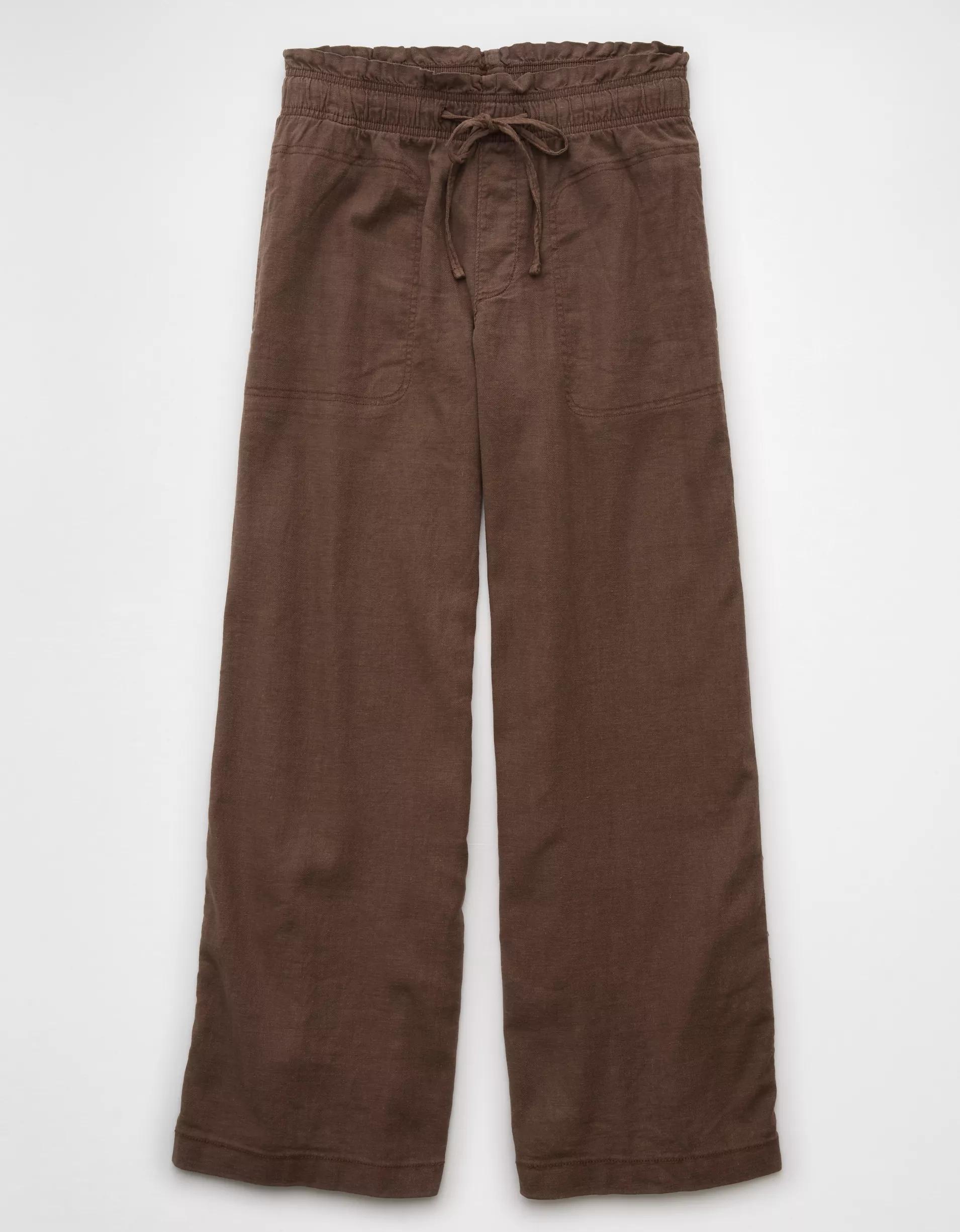 AE Dreamy Drape Linen-Blend Pull-On Pant Product Image