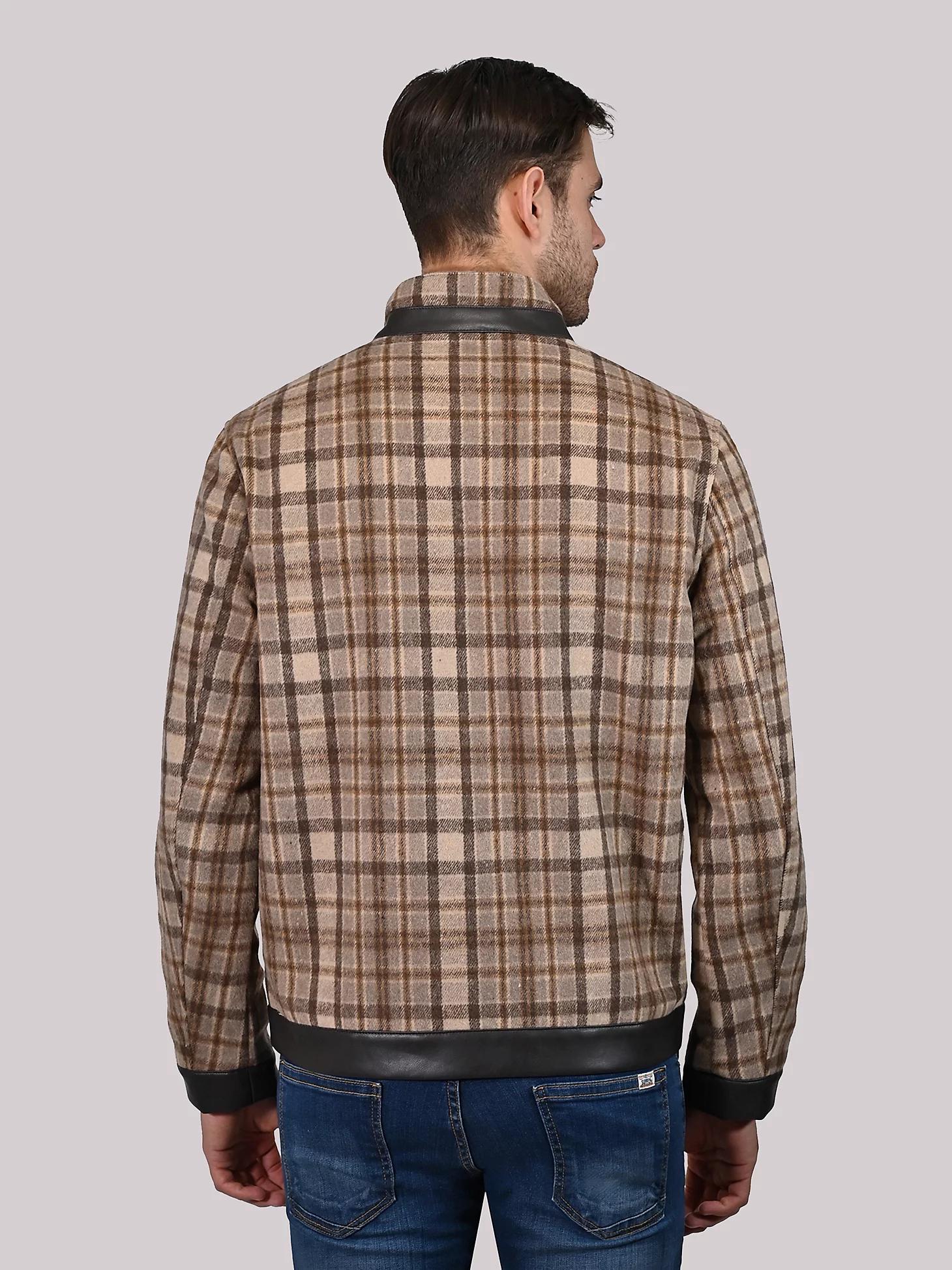 Men's Faux Wool Plaid Jacket | Men's JACKETS & OUTERWEAR | Wrangler® Product Image
