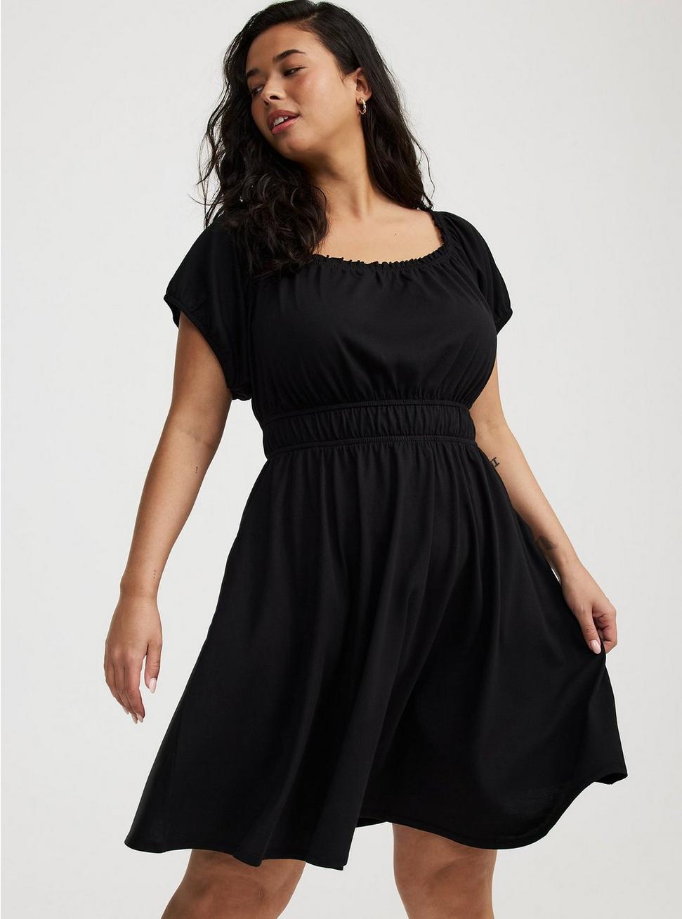 Shirred Bodice Mini Dress Product Image