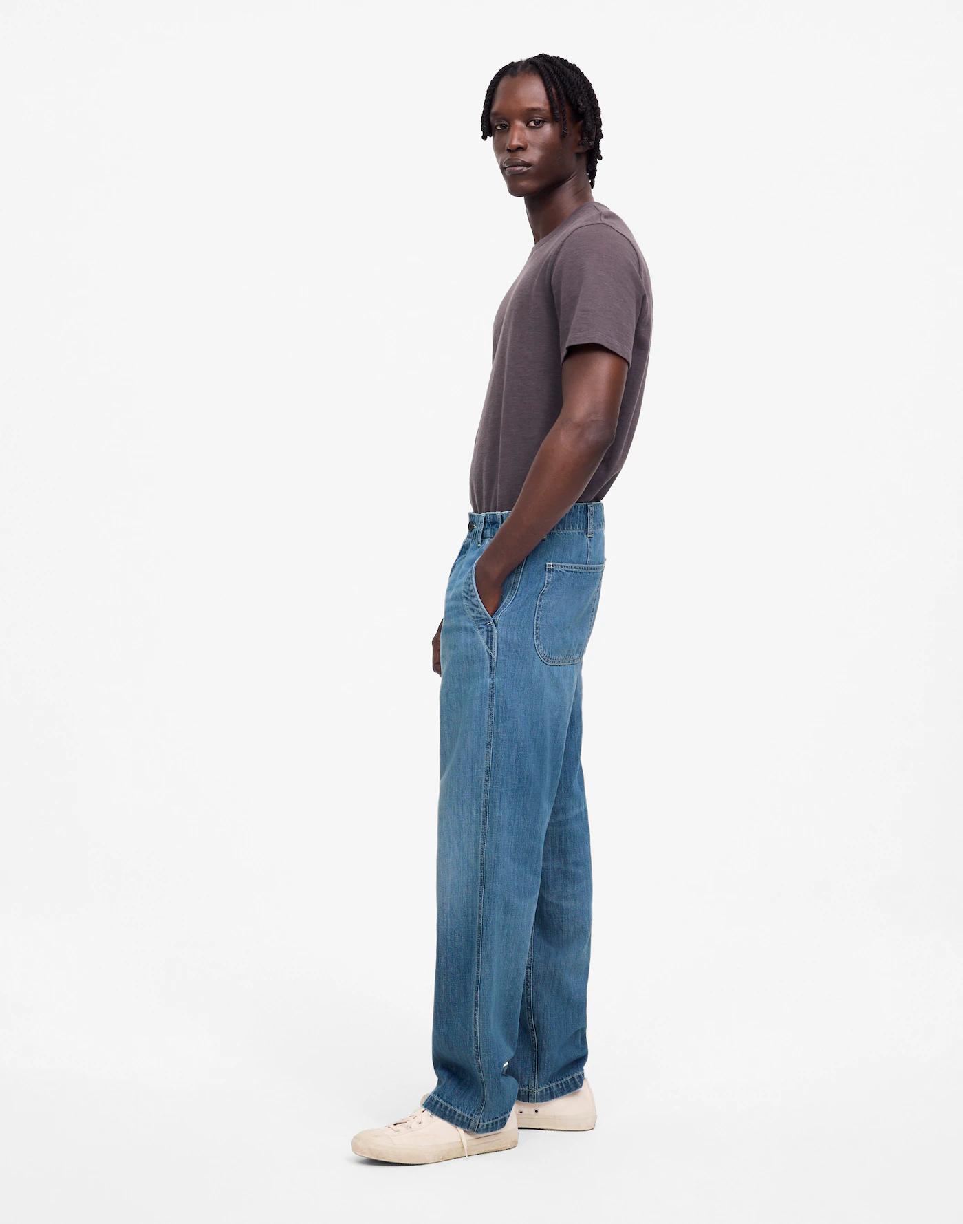 Patch Pocket Jeans in Summer Denim Product Image