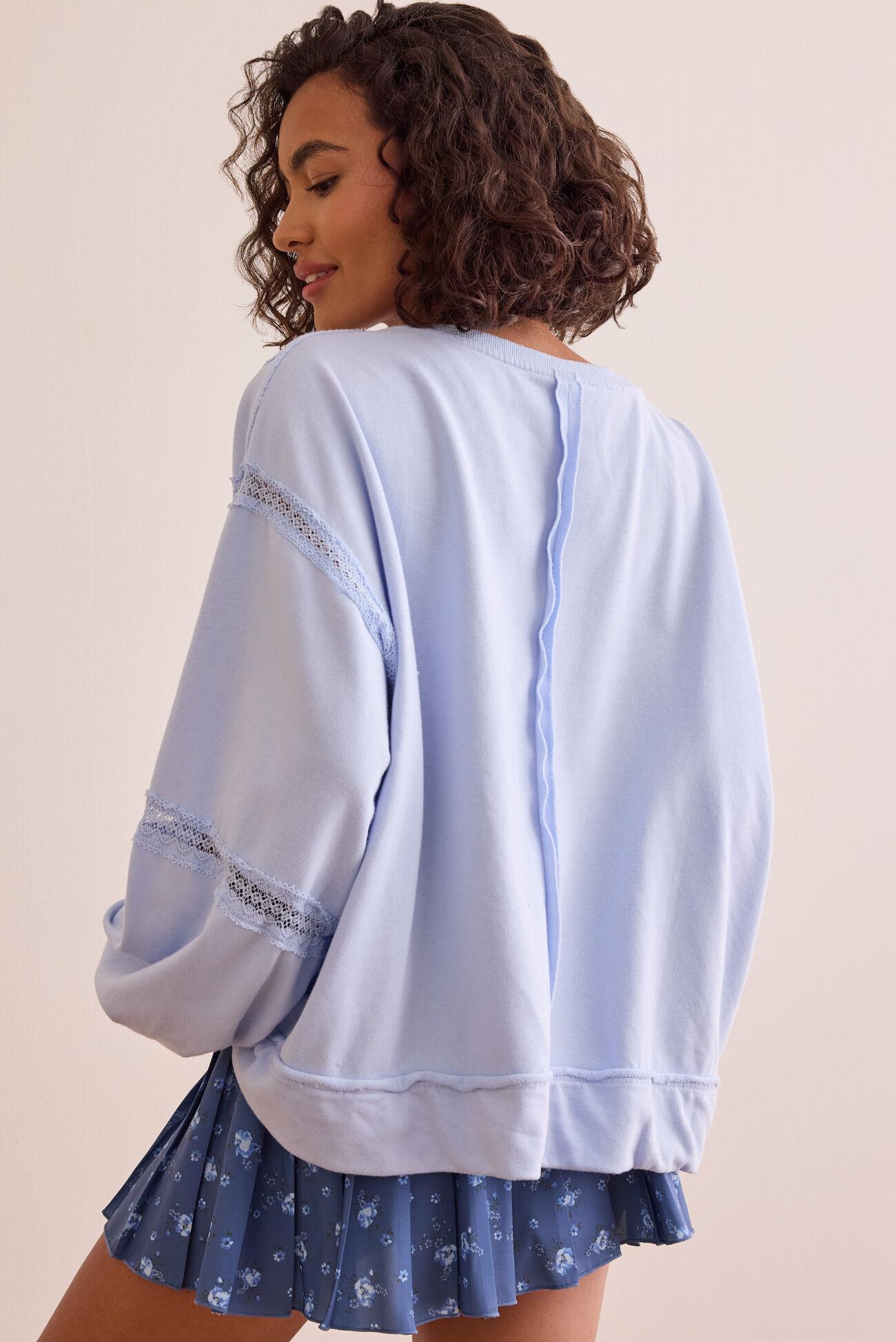 Bounce Back Lace Pieced Pullover Product Image