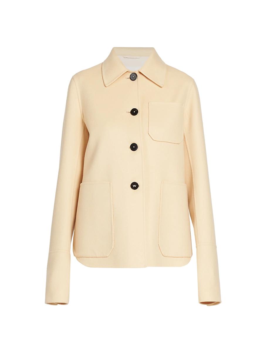 Womens Cashmere Shirt Jacket Product Image
