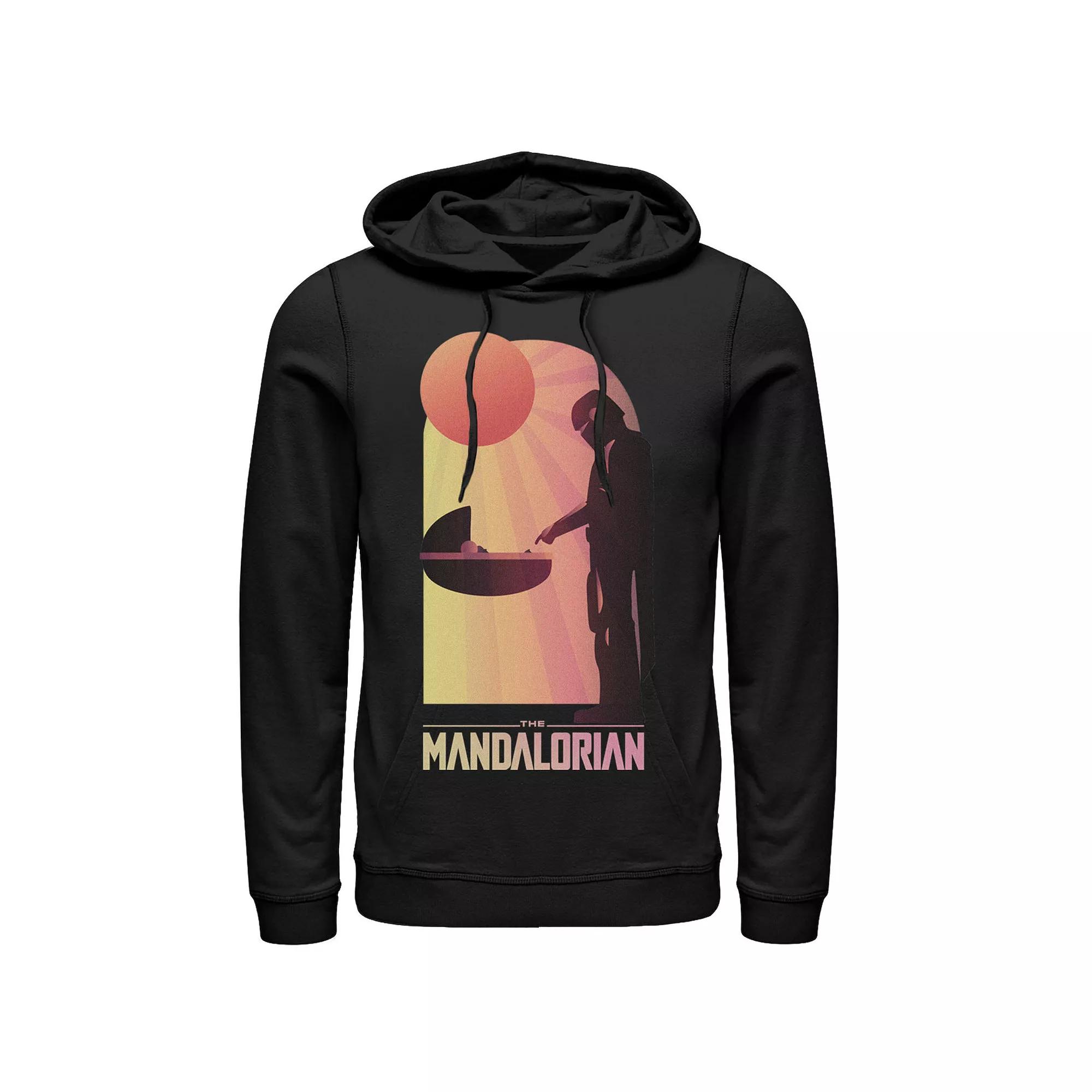 Men's Star Wars The Mandalorian The Child Sunset Meeting Hoodie,  Product Image