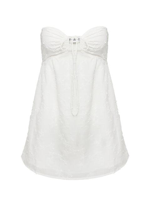 Rosenberg Strapless Mini Dress White Product Image