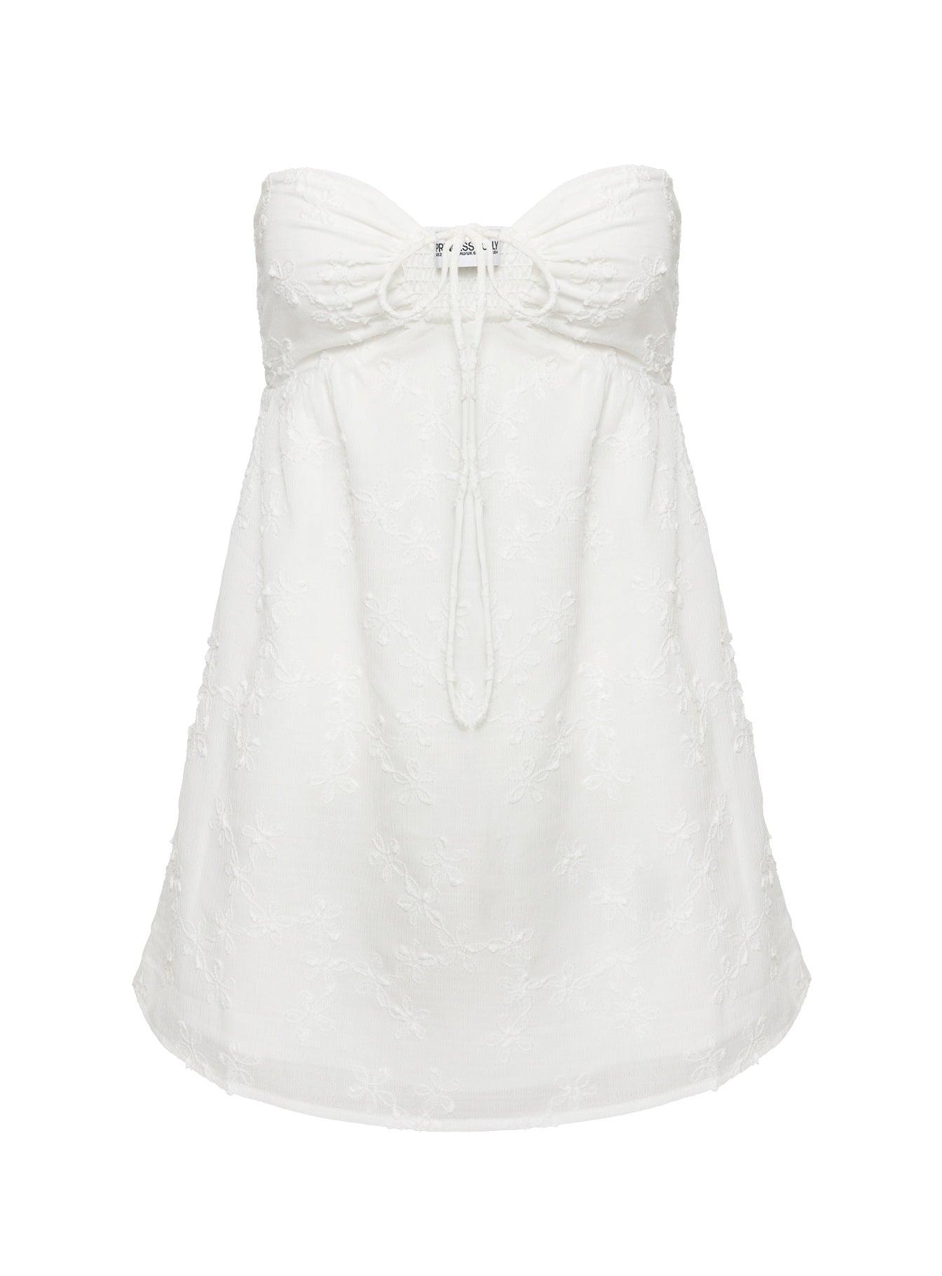 Rosenberg Strapless Mini Dress White Product Image