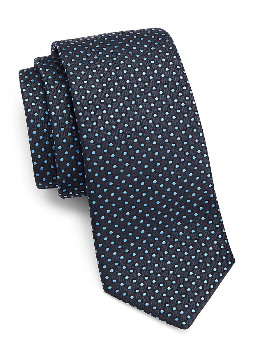Mens Geometric Silk Tie Product Image