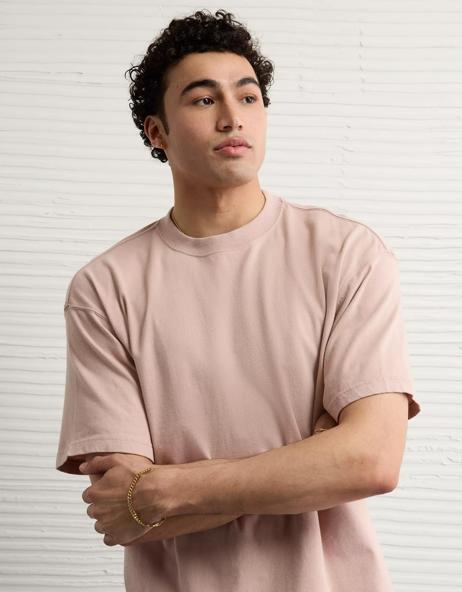 AE Boxy Sueded Jersey T-Shirt Product Image