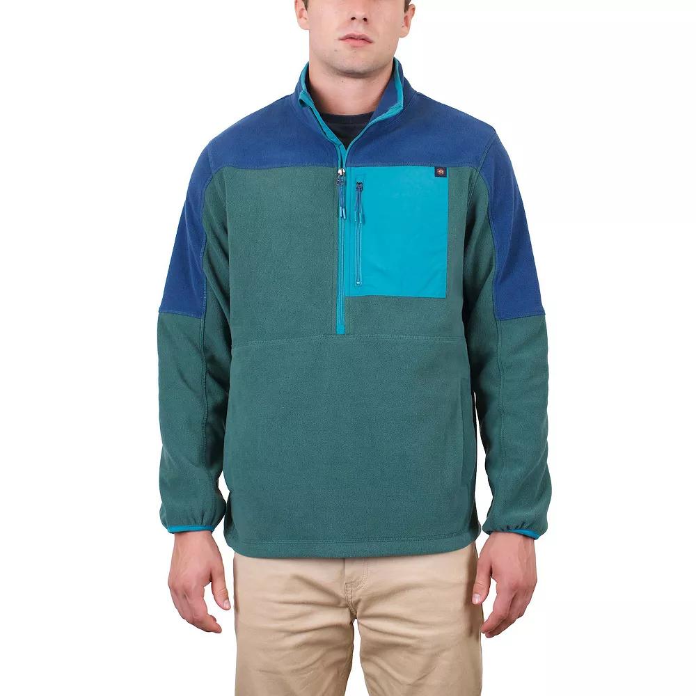Men's Mountain and Isles 1/2-Zip Colorblock Polar Fleece Sweatshirt,  Product Image