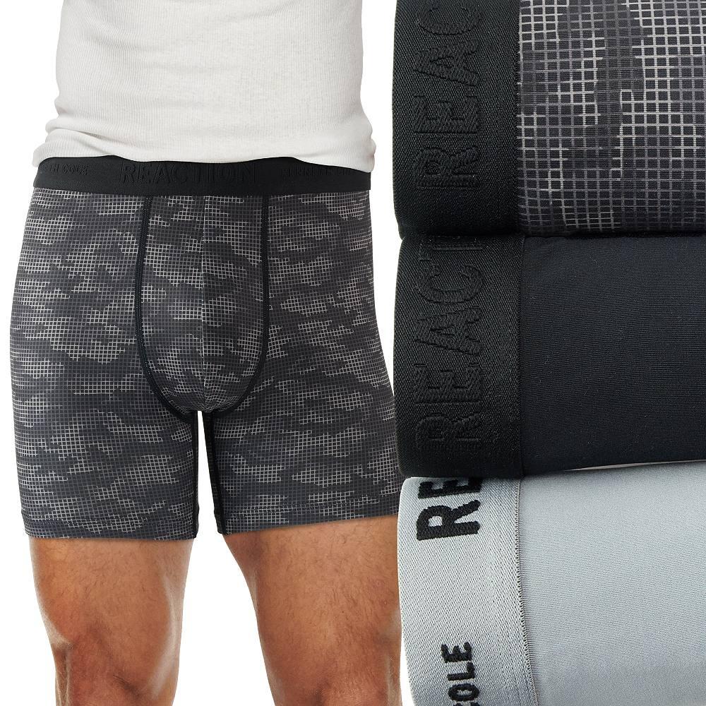 Men's Kenneth Cole Reaction 3-Pack Microfiber Stretch Boxer Briefs, Size: Small, Blue Product Image