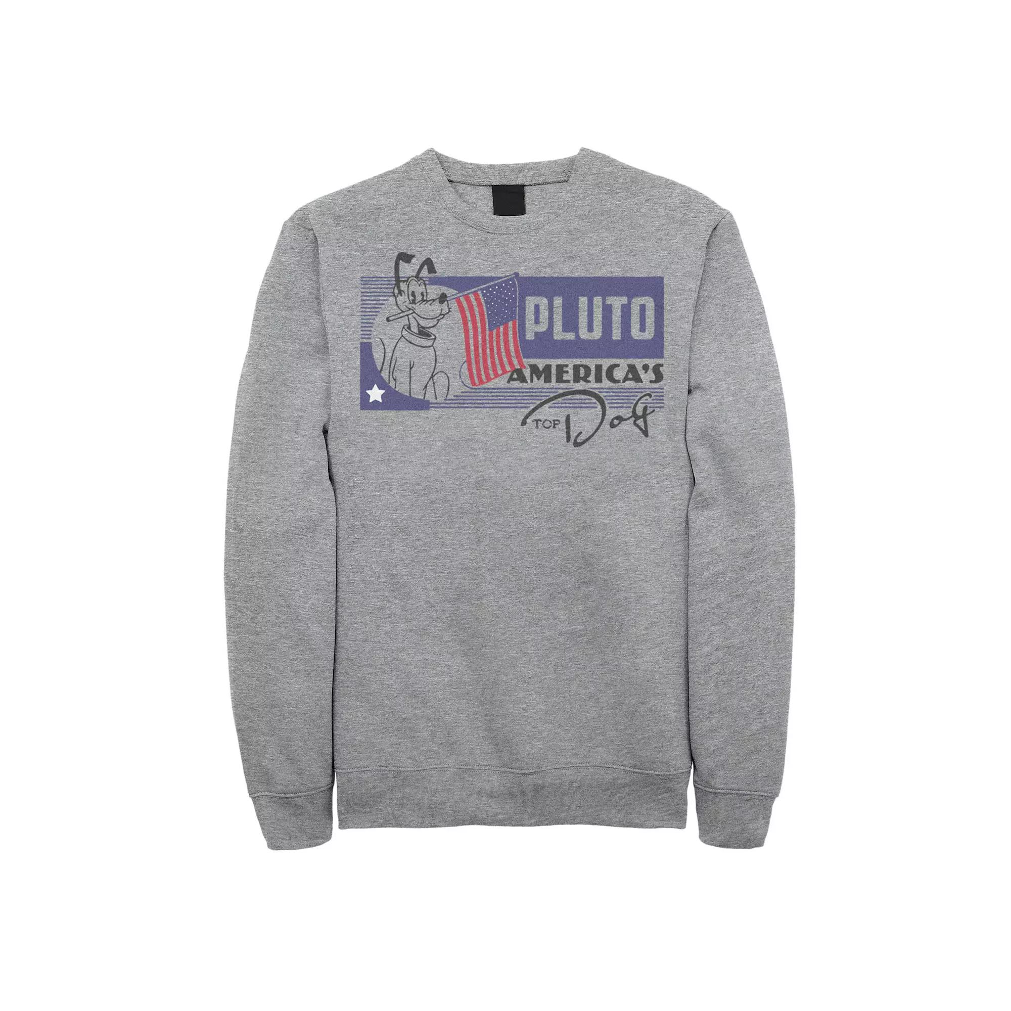 Disney's Mickey Mouse & Friends Big & Tall Pluto America's Top Dog Graphic Fleece, Men's,  Product Image