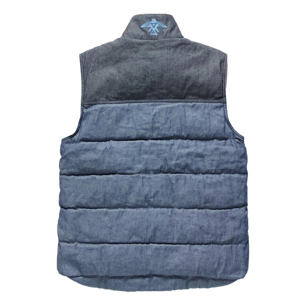 Reversible Thunderbird Denim Fleece Vest Product Image