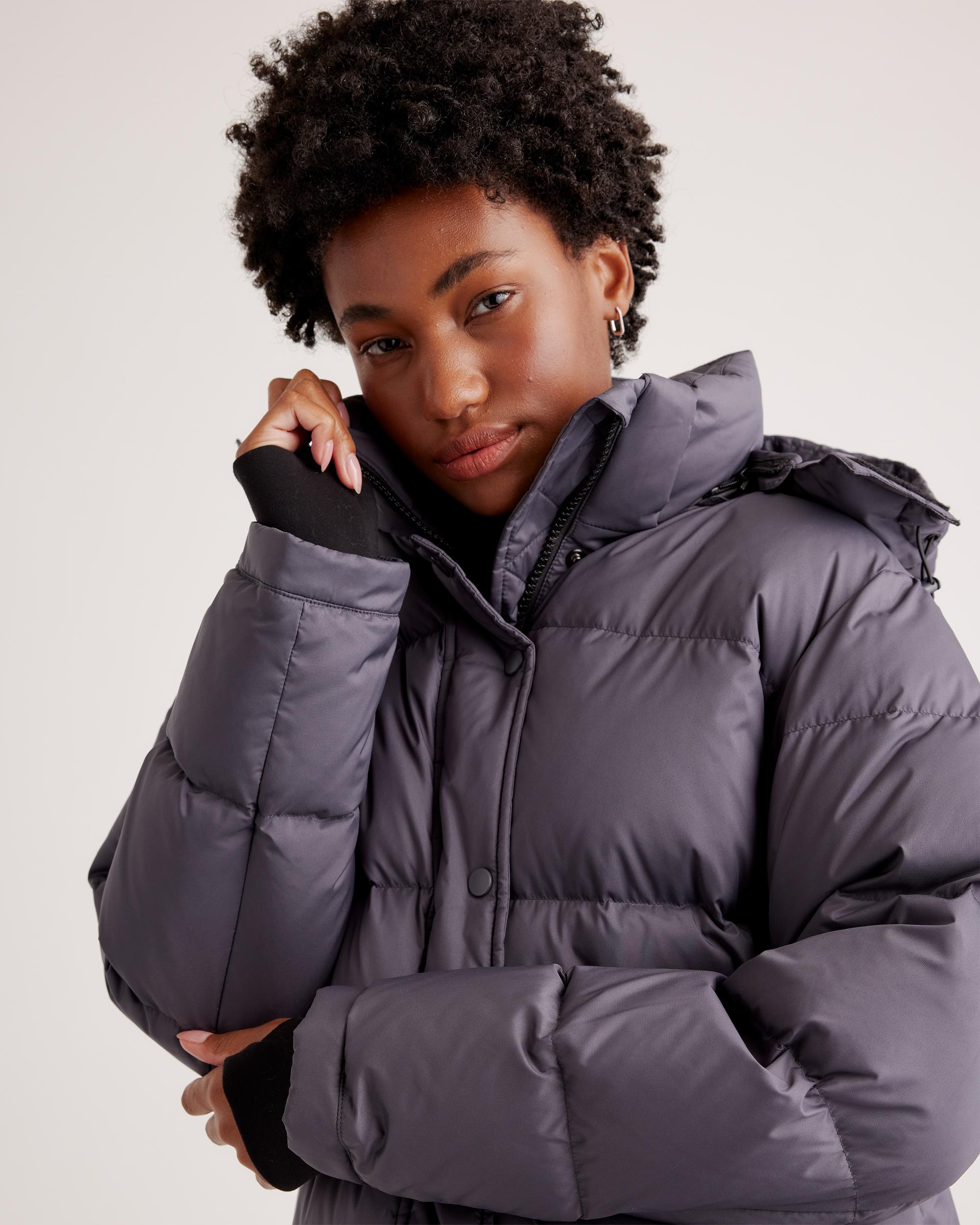 Quince | Women's Responsible Down Cropped Puffer Jacket Size XS, Recycled Polyester Product Image