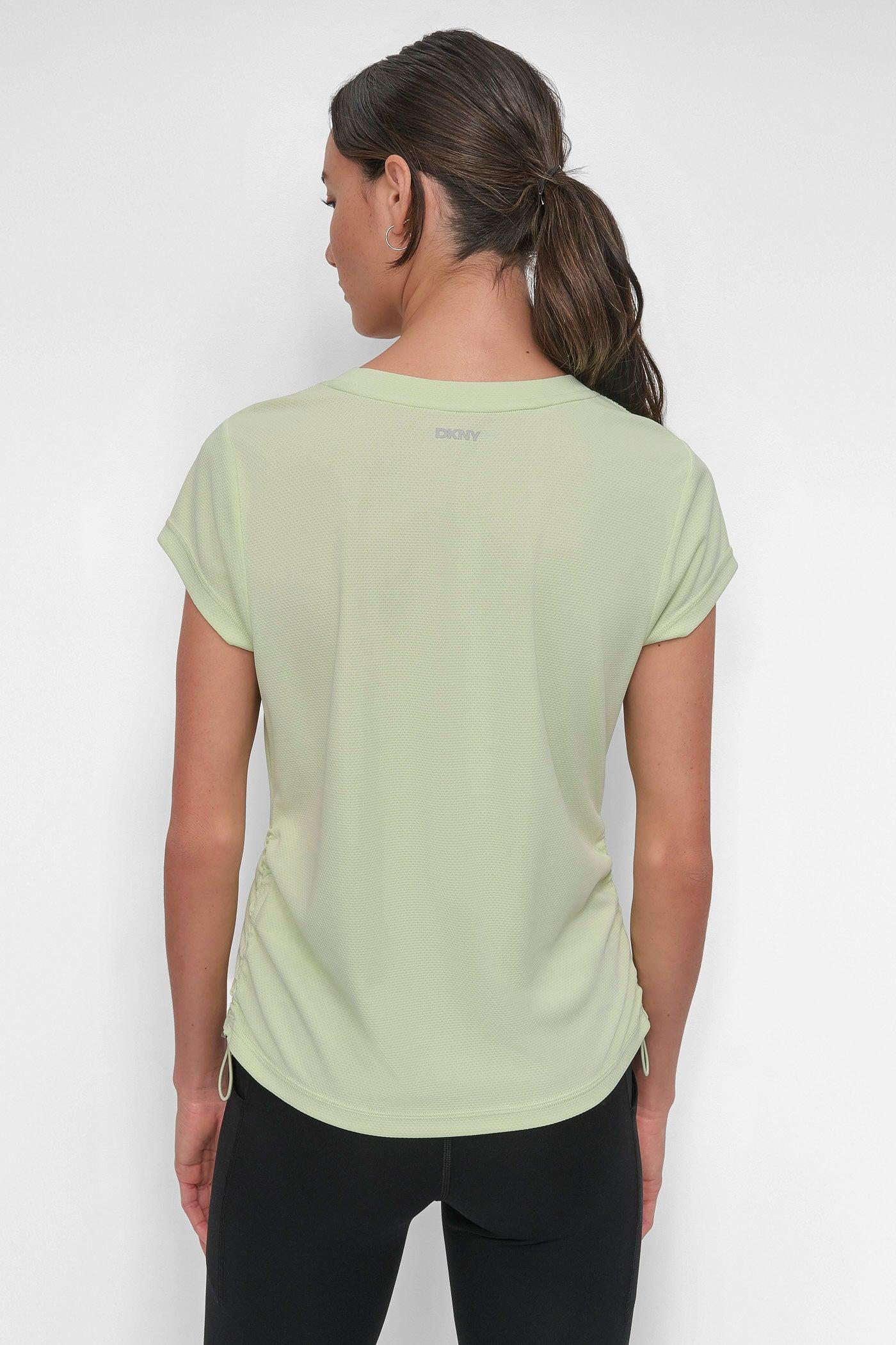 RUCHED TECH-MESH PERFORMANCE TEE Product Image