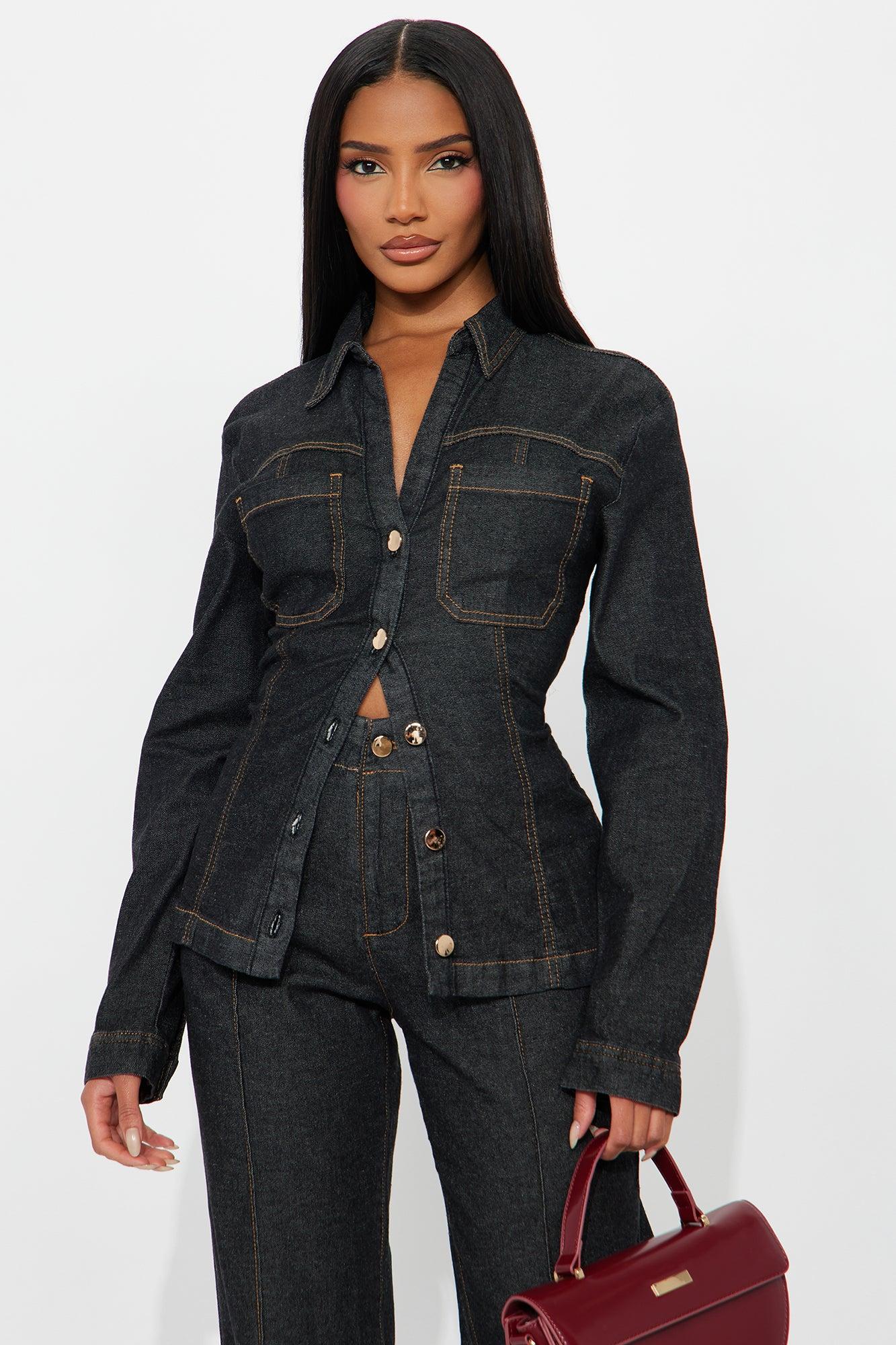 Kylie Denim Pant Set - Dark Wash Female Product Image