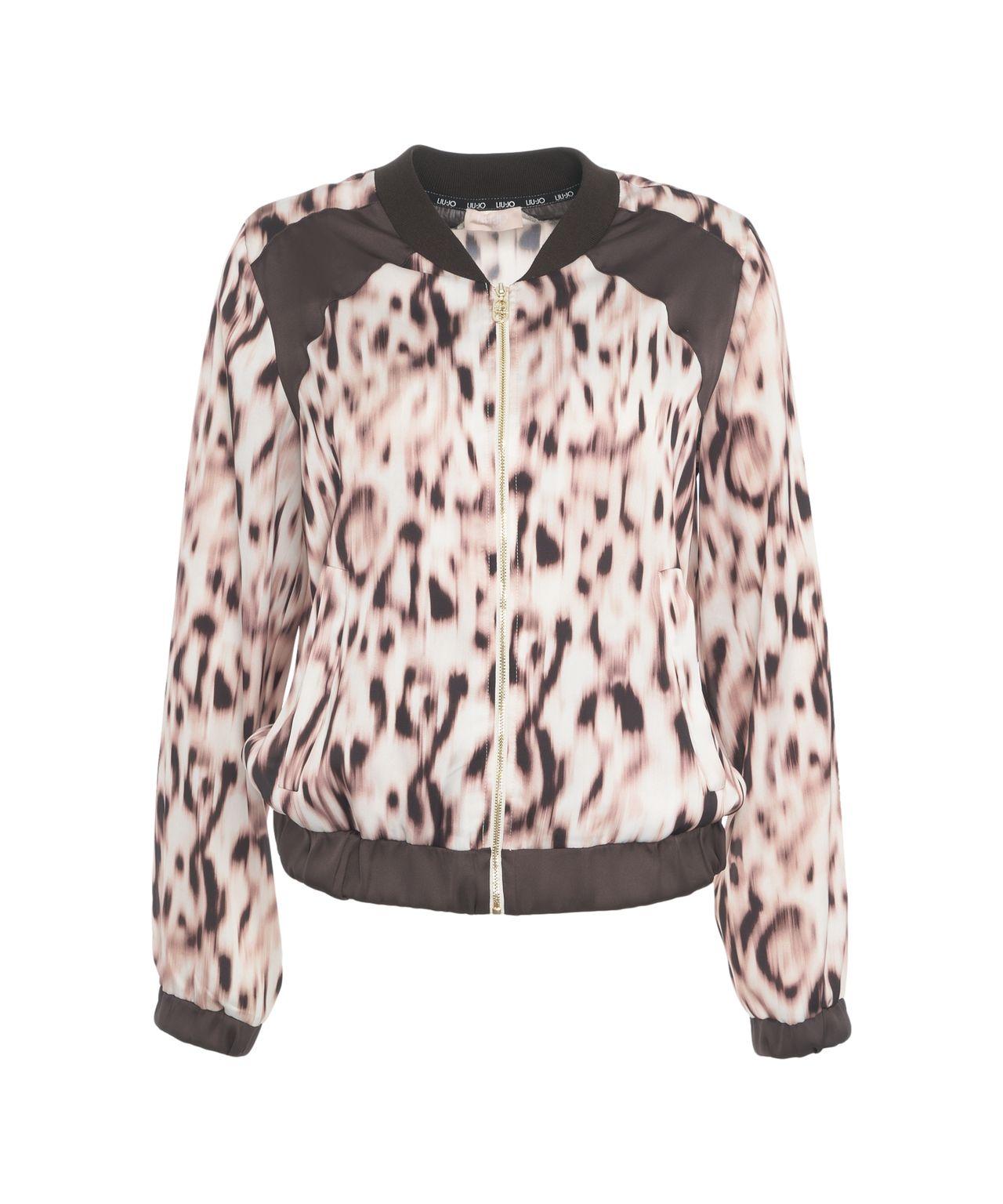 Bomber jacket with animal print Product Image