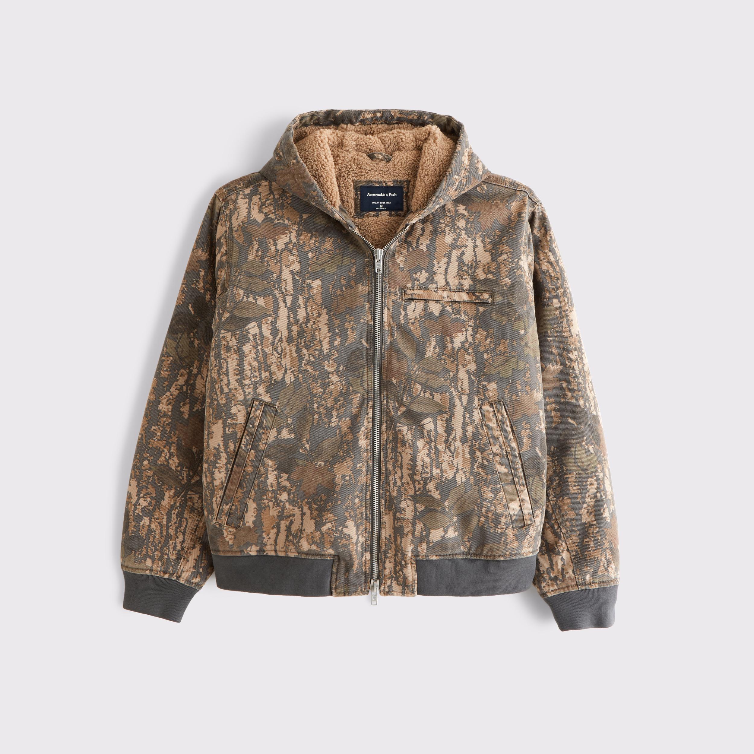 Hooded Workwear Bomber Jacket Product Image