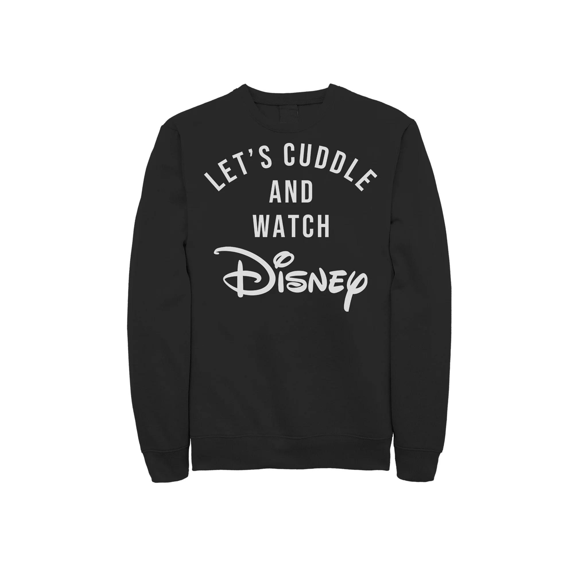 Disney's Let's Cuddle Logo Men's Sweatshirt,  Product Image