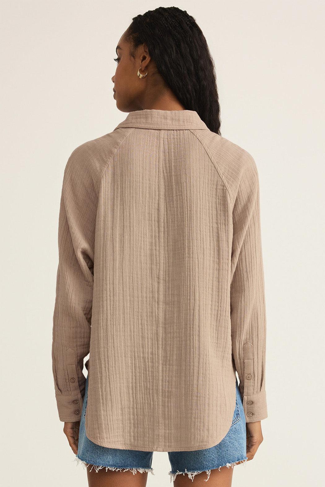 Perfect Airy Gauze Button Up Product Image