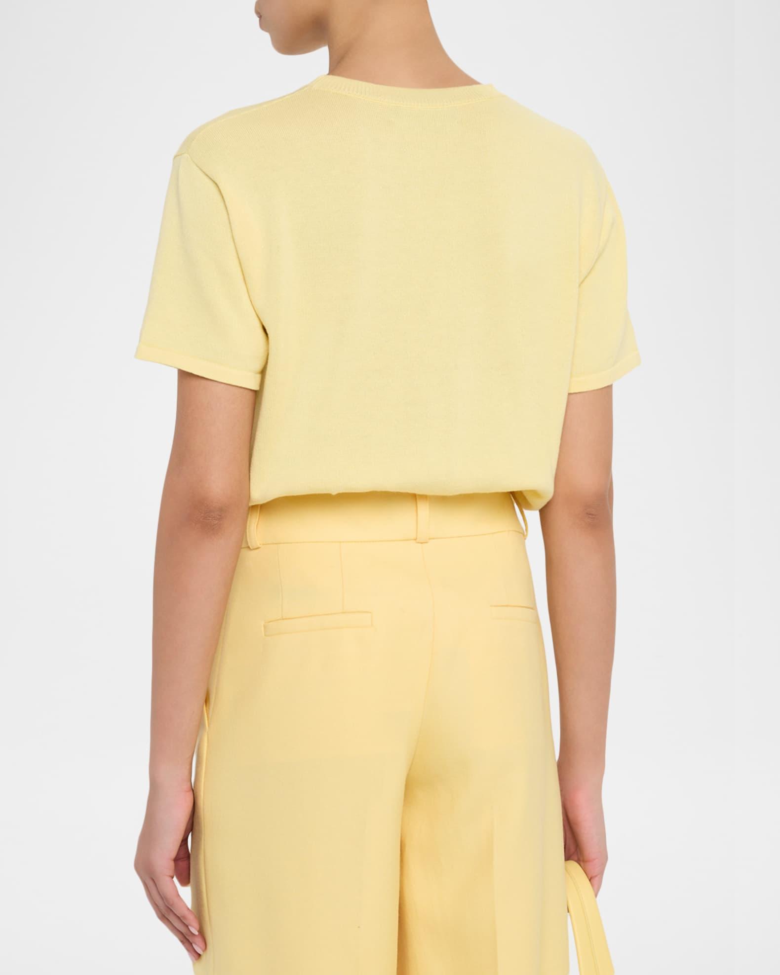 Short-Sleeve Cashmere Crewneck Sweater Product Image