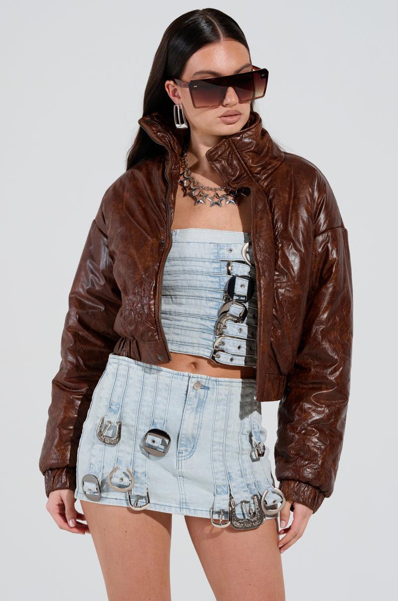 EYES OF THE NIGHT PUFFER JACKET Product Image