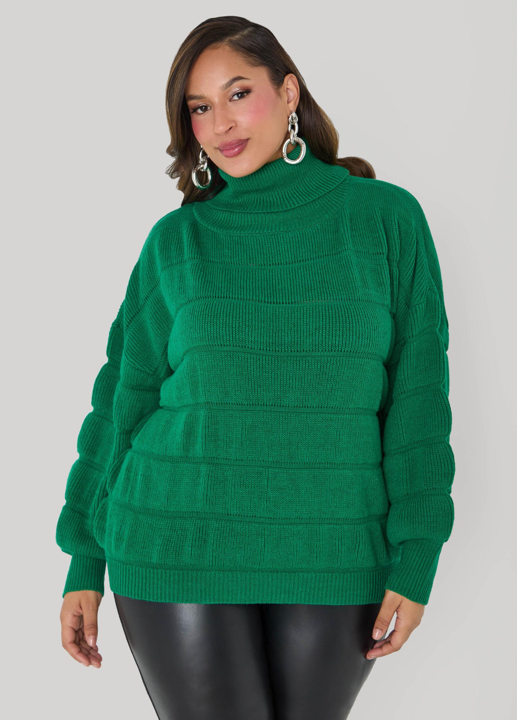 Puff Effect Turtleneck Sweater Product Image