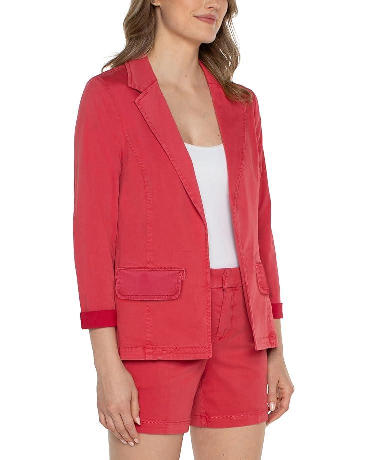 Fitted Blazer Soft Touch Twill Product Image