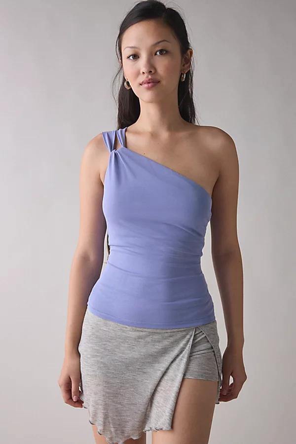 Urban Outfitters UO Carson Asymmetrical Twist One-Shoulder Top Womens at Urban Outfitters Product Image