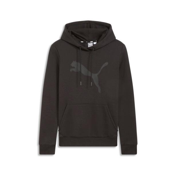 PUMA Essentials Big Cat Logo Women's Hoodie in Black Product Image