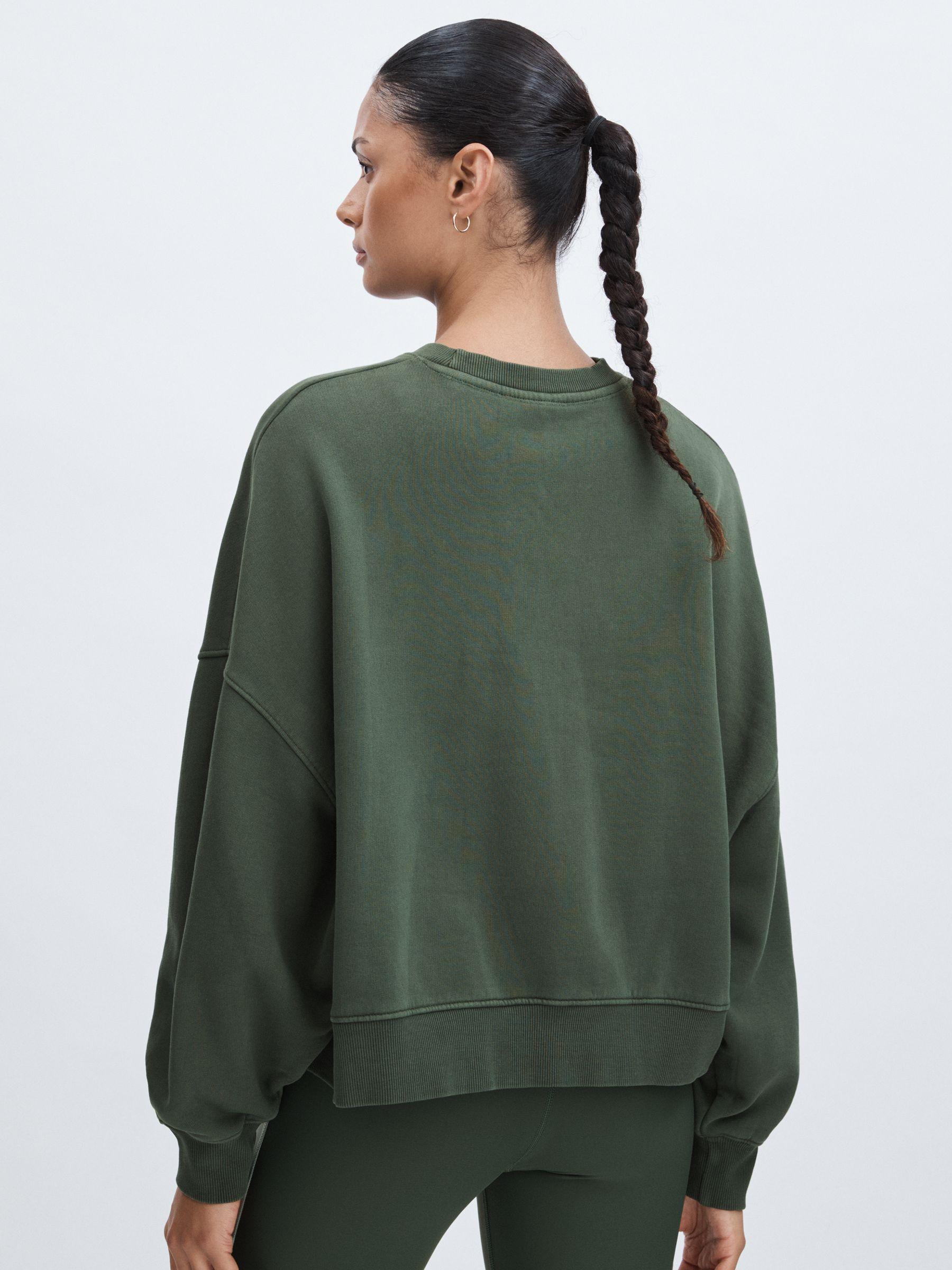 The Upside Cotton Crew-Neck Sweatshirt in Green Product Image