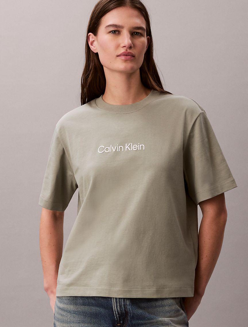 Standard Logo Boxy Fit Crewneck T-Shirt Product Image