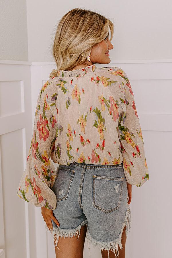 Cocktail Meetup Floral Bodysuit Product Image