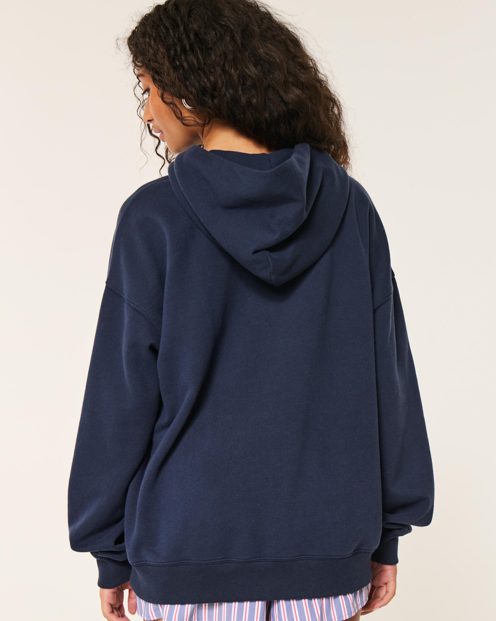 Hollister Feel Good Fleece Oversized Hoodie Product Image