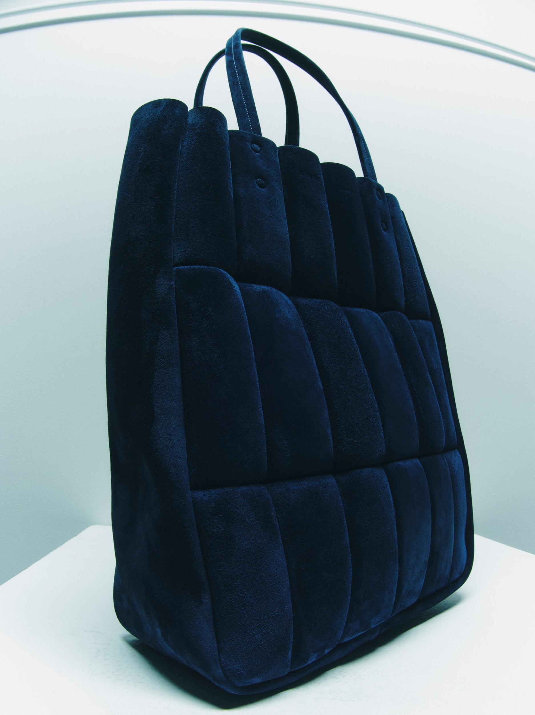 Zoe Tote in Midnight Suede Product Image