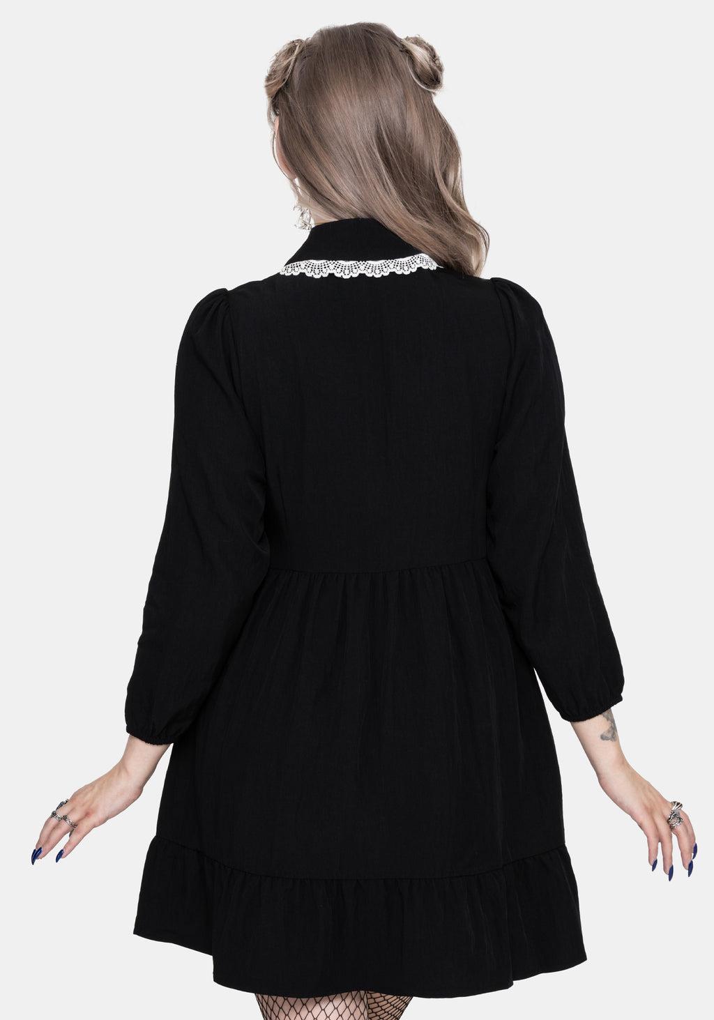 Salem Collar Mini Smock Dress Product Image