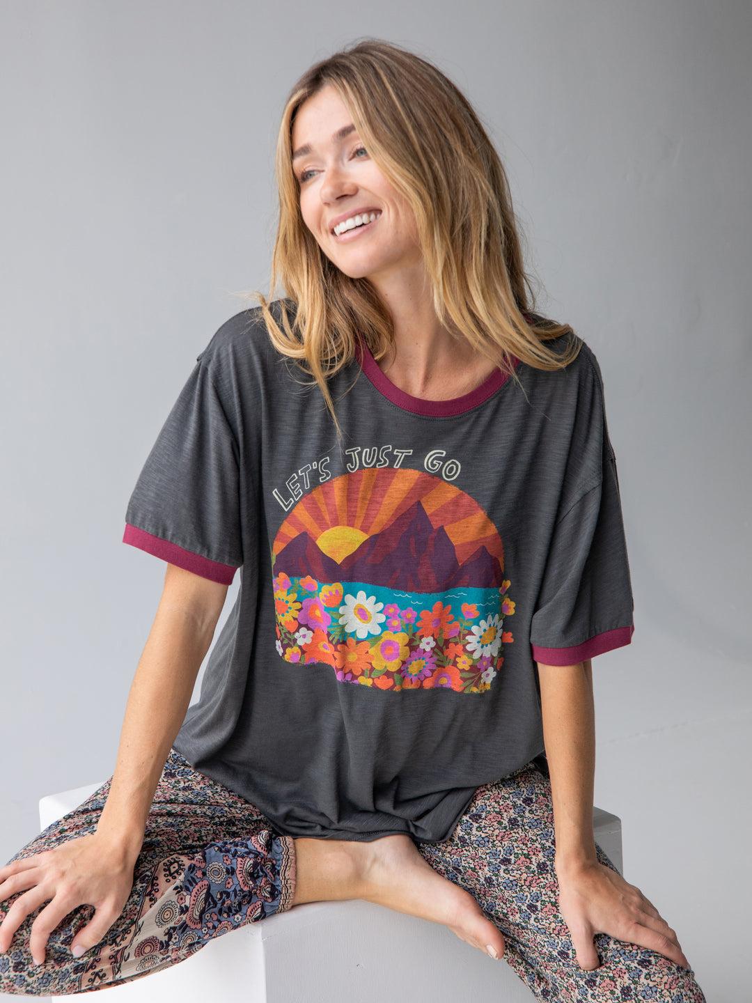 Ringer Oversized Tee Shirt Product Image