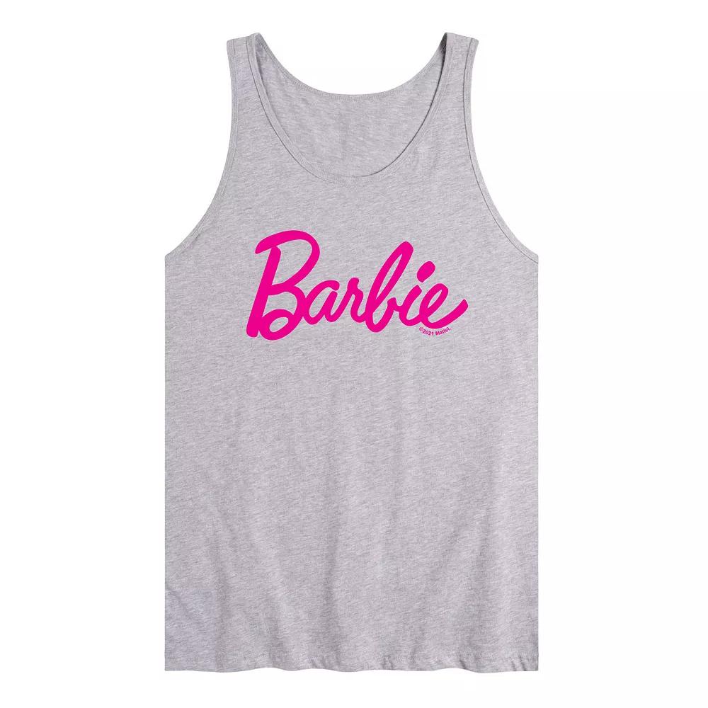 Men's Barbie Pride Classic Logo Tank Top,  Product Image
