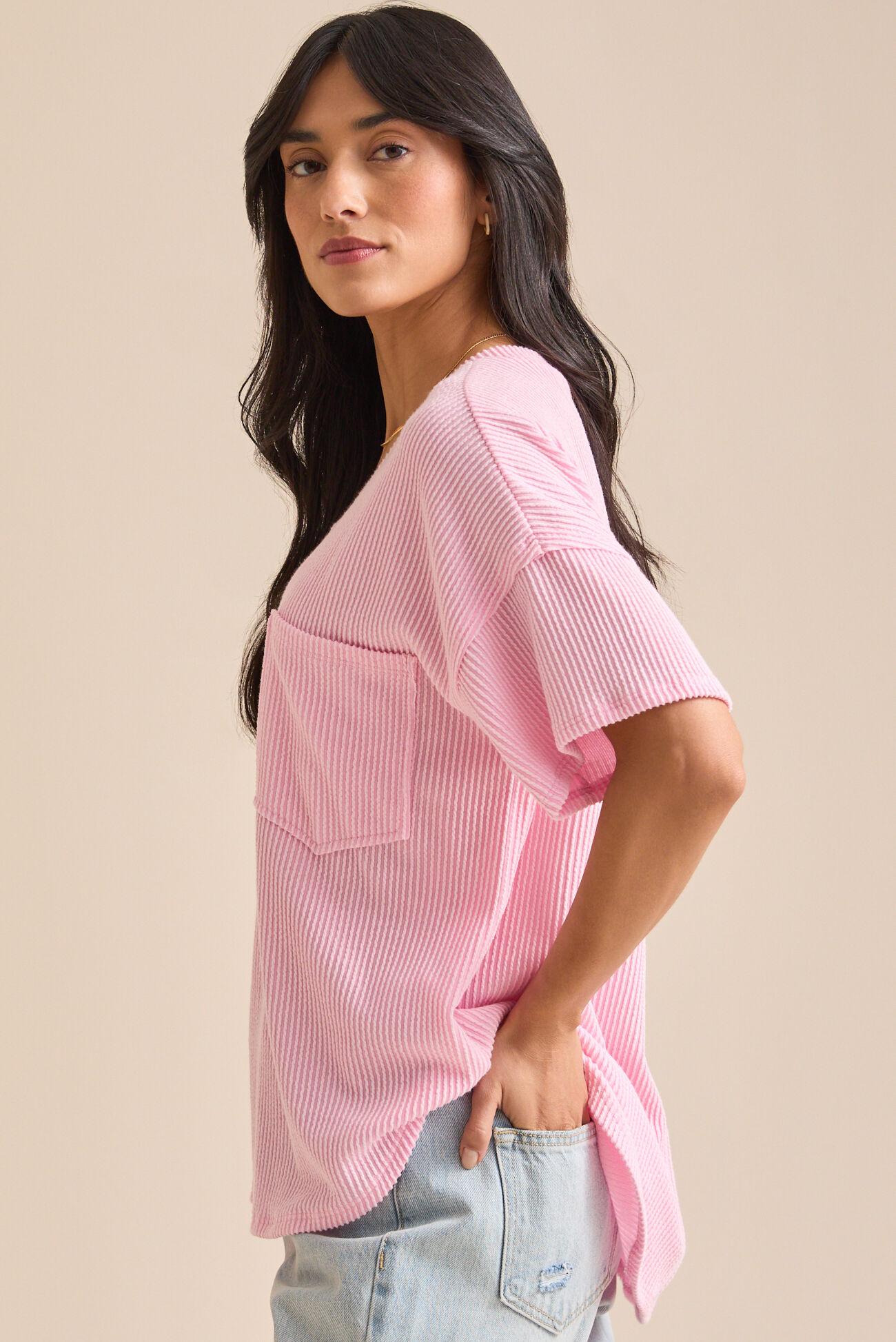 Alessia Ribbed Tunic Top Product Image