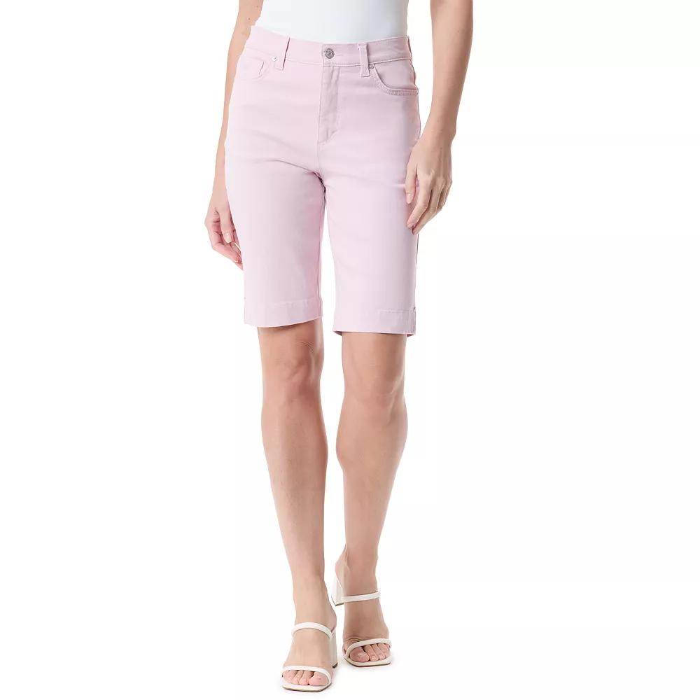 Petite Gloria Vanderbilt Amanda Bermuda Shorts, Women's,  Product Image