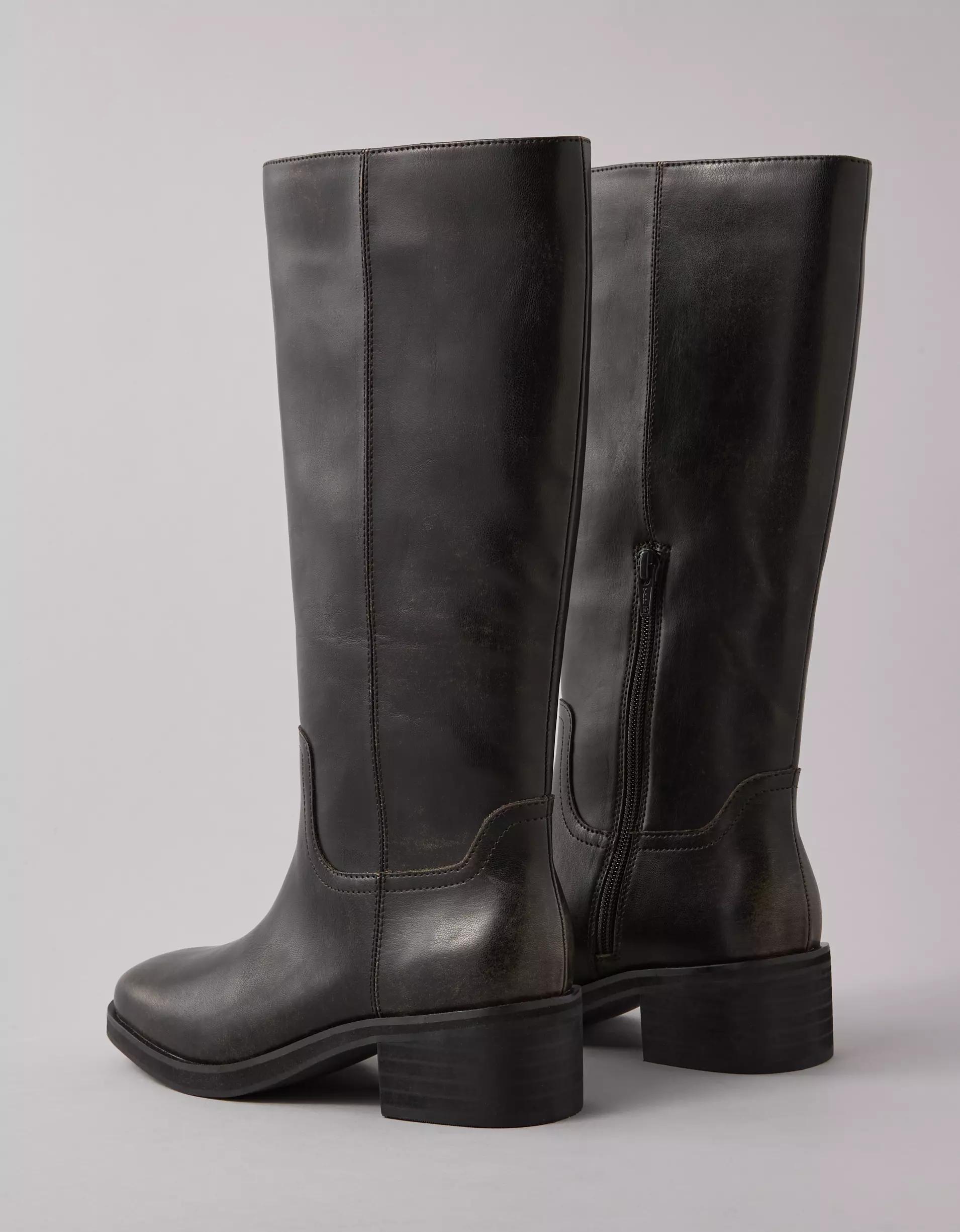 AE Vegan Leather Knee-High Boot Product Image